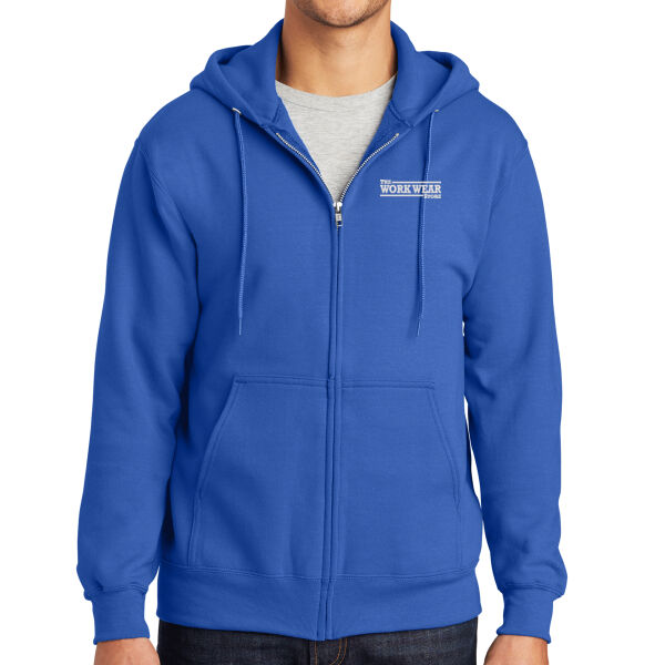 WWS - Tall Essential Fleece Full Zip Hooded Sweatshirt Thumbnail