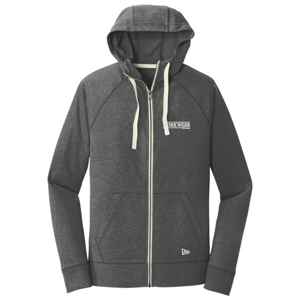 WWS - Sueded Cotton Blend Full Zip Hoodie Thumbnail