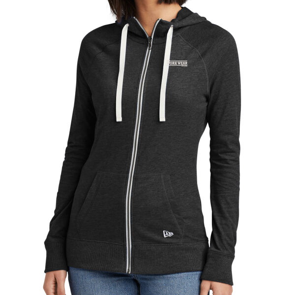 WWS - ® Ladies Sueded Cotton Full Zip Hoodie Thumbnail