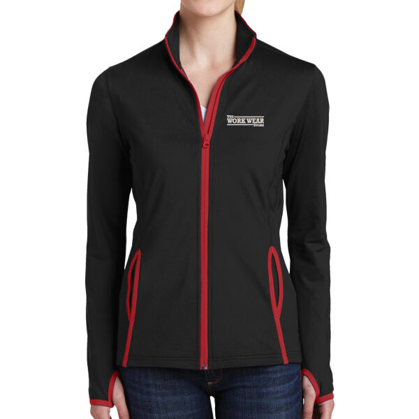 WWS - Women's Sport Wick ® Stretch Contrast Full Zip Jacket Thumbnail